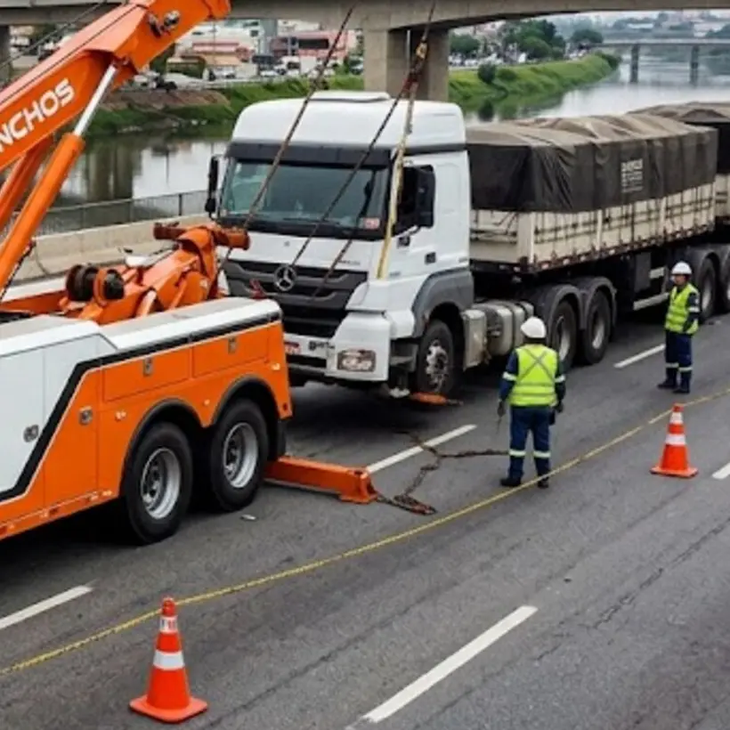 Caminhão carregado e bitrem
